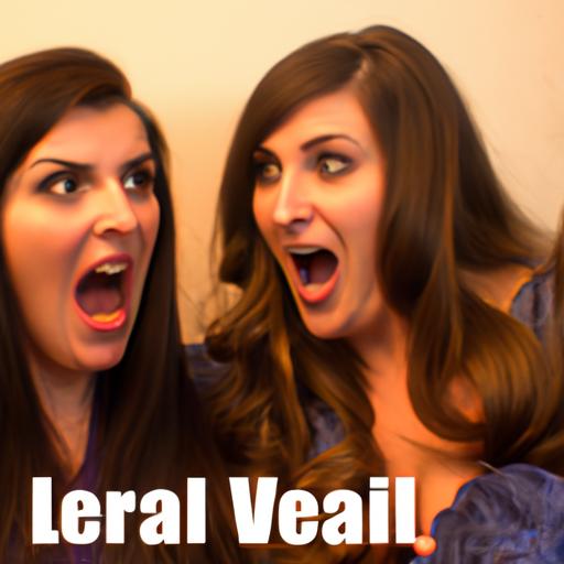 Leah and Jean reacting to the shocking content of the viral video