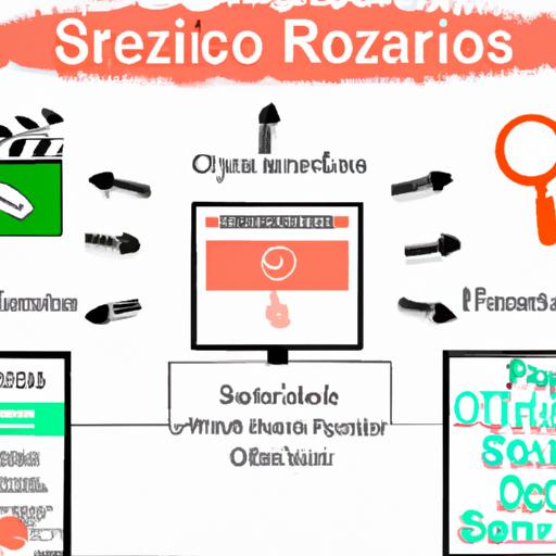 Ilustración del proceso paso a paso de cómo utilizar el Portal Zacarias Raissa Sotero Video para optimizar el SEO, incluyendo la optimización de contenido, investigación de palabras clave y monitoreo del rendimiento.